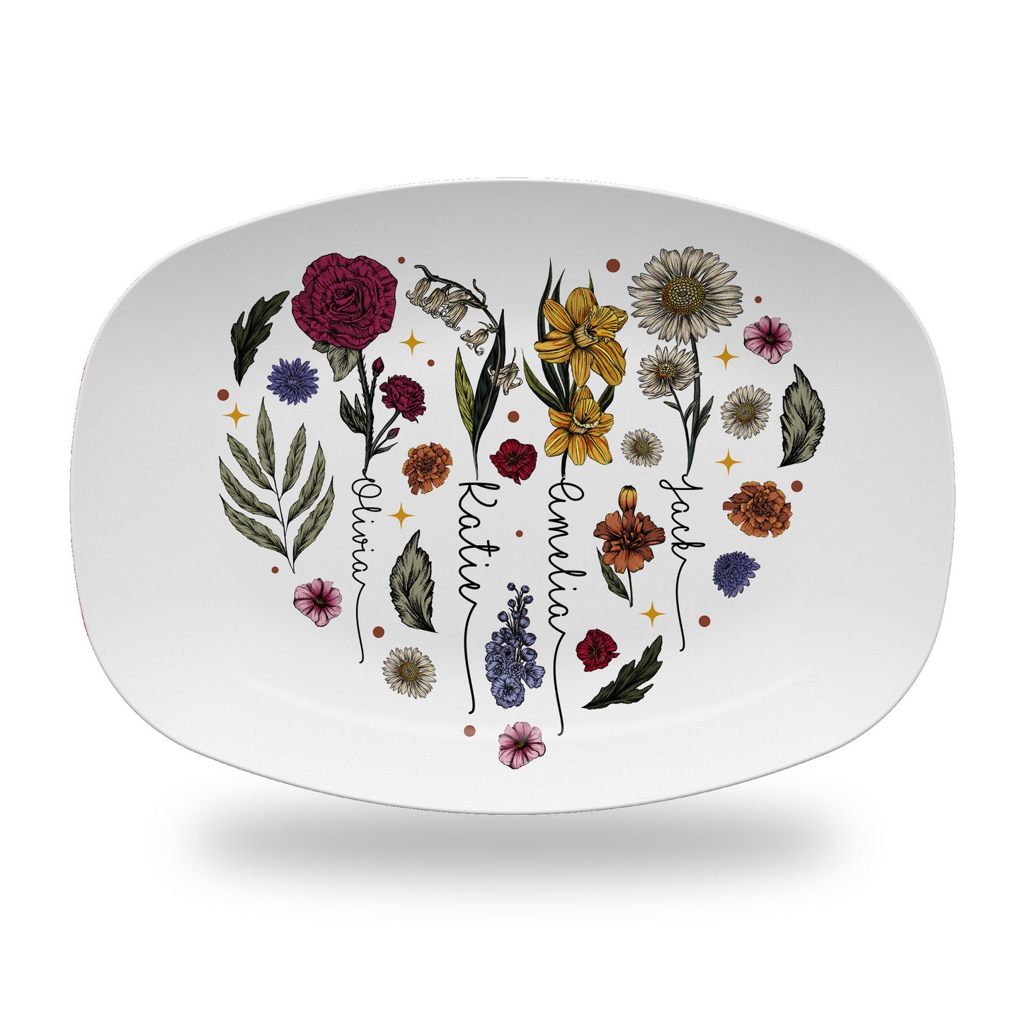 Personalized Mother's Day Handprint Plate-P7