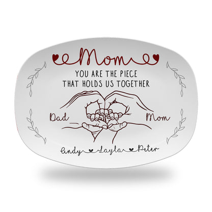 Personalized Mother's Day Handprint Plate- P22