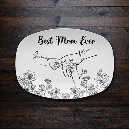 Personalized Mother's Day Handprint Plate- P16