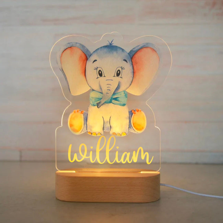 Custom Colorful Night Lights Animals-I06 Elephant